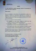 COMUNICACI�N AYUNTAMIENTO RECIBO REGTSA 